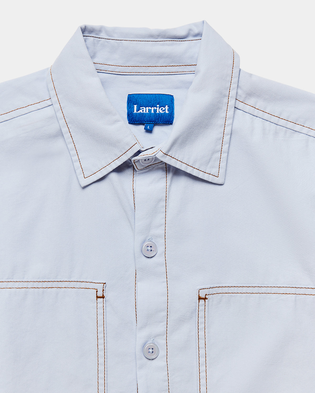 Larriet- Cliff Long Sleeve Shirt - Light Blue